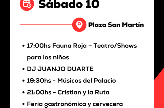 Sábado 10 de Agosto Plaza San Martin